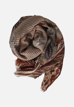 SZAL DAMSKI PRZEPLATANY METALICZNĄ NICIĄ COVERI COLLECTION 252204