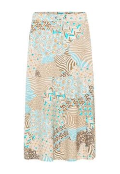 WZORZYSTA SPÓDNICA DAMSKA BARBARA LEBEK 61570042