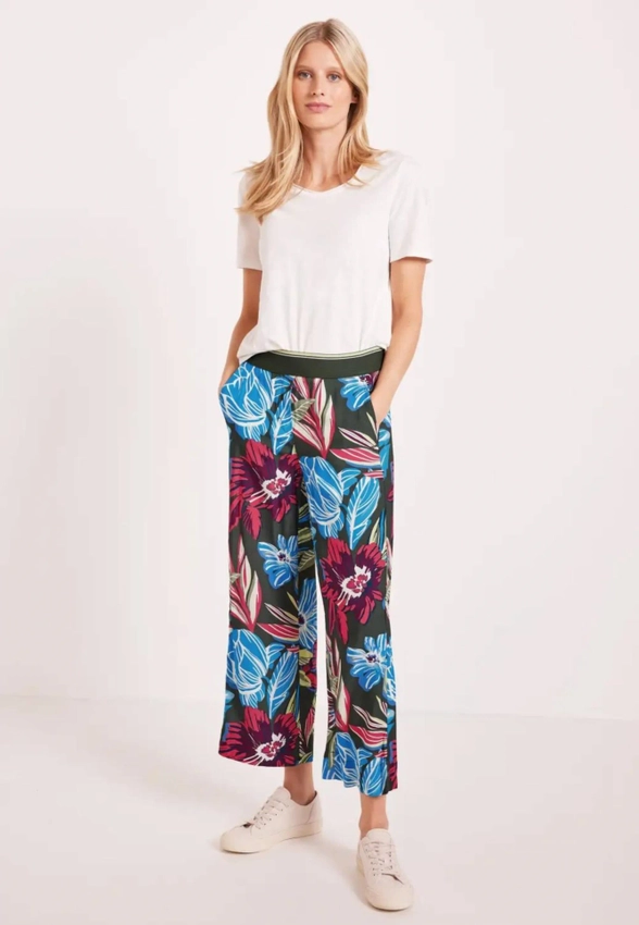 WZORZYSTE LUŹNE SPODNIE DAMSKIE CECIL 4 376393NEEME