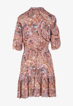 WZORZYSTA SUKIENKA DAMSKA Z WISKOZY PENNY BLACK SOLONE