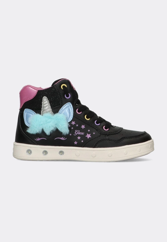 SNEAKERSY DZIEWCZĘCE ZA KOSTKĘ GEOX J368WC 054AS
