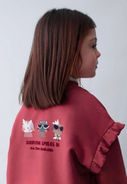 BLUZA DZIEWCZĘCA Z FALBANKAMI MAYORAL 4433