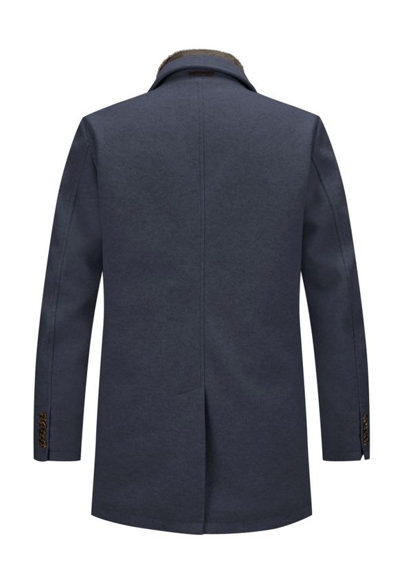 KRÓTKI PŁASZCZ MĘSKI Z ODPINANĄ PIKOWANĄ WSTAWKĄ MILESTONE 430771 11010