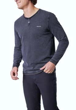 T-SHIRT MĘSKI Z DŁUGIM RĘKAWEM PIONIEER P1 60100 0000