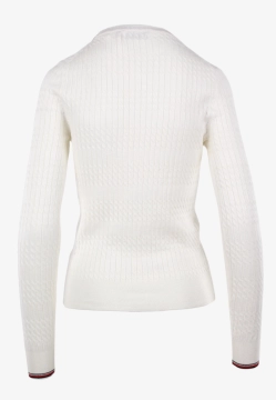 SWETER DAMSKI Z WARKOCZOWYM SPLOTEM BEVERLY HILLS POLO CLUB M537390
