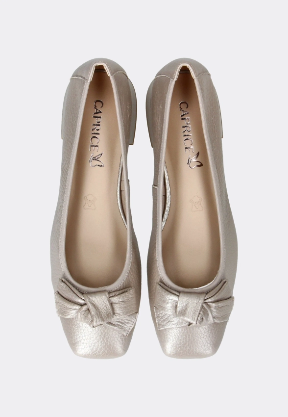 SKÓRZANE BALERINY DAMSKIE CAPRICE 9-22105-42