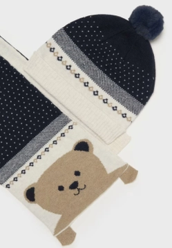 KOMPLET NIEMOWLĘCY Z MISIEM CZAPKA I SZALIK MAYORAL 10767