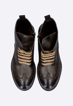 TRZEWIKI MĘSKIE ZE SKÓRY Z OZDOBNYMI PRZESZYCIAMI ORAZ TŁOCZENIAMIEXTON 9151
