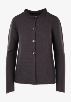 WEŁNIANY SWETER DAMSKI ZAPINANY NA GUZIKI UNA SU 10 114 MERINO