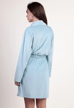 KRÓTKI SZLAFROK DAMSKI W KROPKI ADMAS 67158