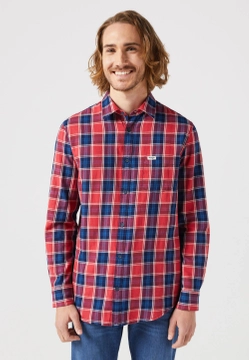 KOSZULA MĘSKA Z DŁUGIM RĘKAWEM W KRATĘ WRANGLER 112350396