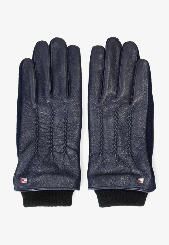 SKÓRZANE RĘKAWICZKI MĘSKIE Z DODATKIEM WEŁNY TOMMY HILFIGER AM0AM13602C