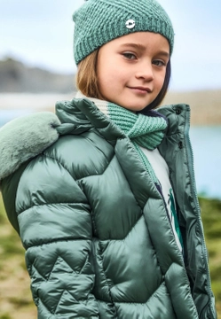 KURTKA PIKOWANA DŁUGA DLA DZIEWCZYNKI ECOFRIENDS MAYORAL 4488