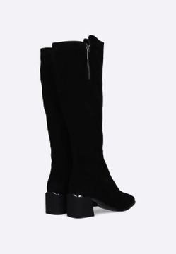 KOZAKI DAMSKIE Z WYSOKĄ CHOLEWKĄ ZE SKÓRY ZAMSZOWEJ VICTIM B-4789-1V