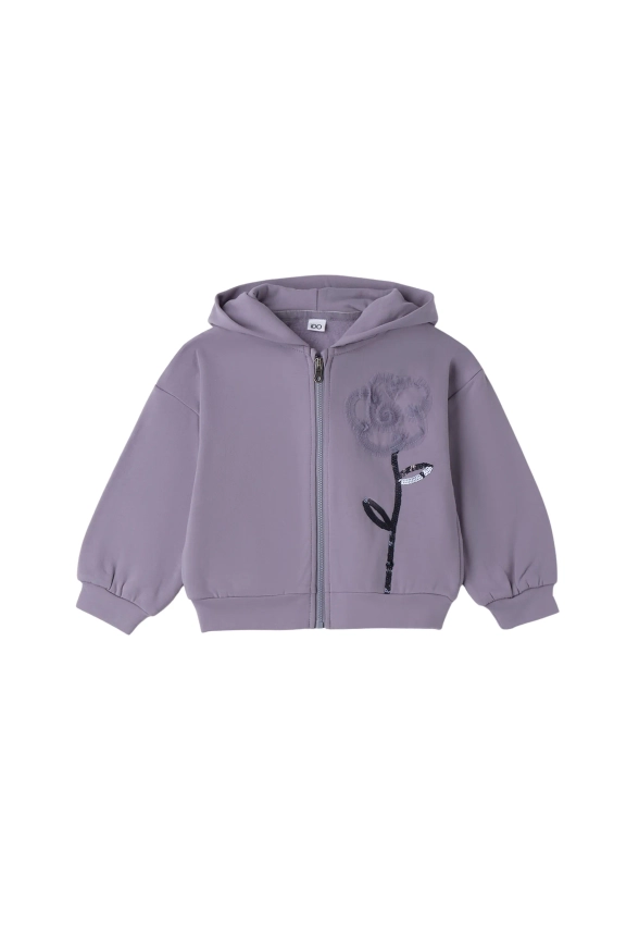 BLUZA DZIĘWCZECA Z KAPTUREM I DO 4 F306