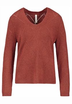 MIĘKKI SWETER DAMSKI Z AŻUROWYM WZOREM GERRY WEBER 170531-44714