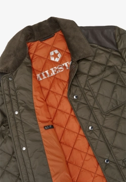 PIKOWANA KURTKA MĘSKA Z WSTAWKAMI SKÓRZANYMI MILESTONE 990474 60655