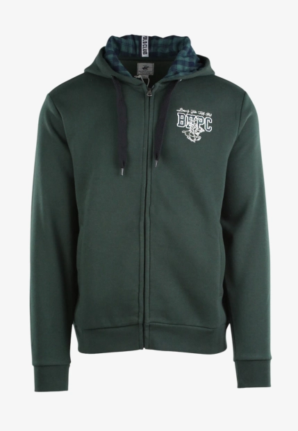 BLUZA MĘSKA ZAPINANA NA ZAMEK Z KAPTUREM BEVERLY HILLS POLO CLUB F447170