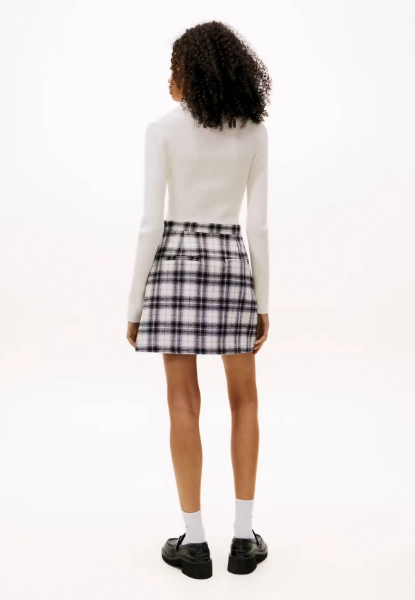 SPÓDNICA DAMSKA MINI W KRATĘ TOMMY JEANS DW0DW21461