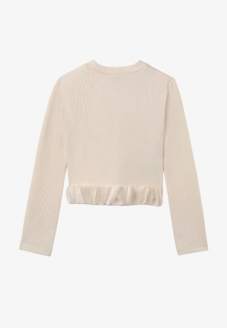 BLUZKA DZIEWCZĘCA Z PŁATKAMI MAYORAL 7030