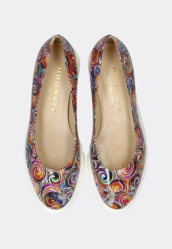 LEKKIE SKÓRZANE OBUWIE DAMSKIE BRUNATE 31437