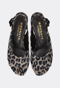 SKÓRZANE SANDAŁY DAMSKIE BRUNATE  49574