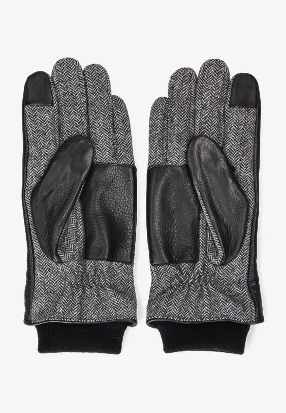 SKÓRZANE RĘKAWICZKI MĘSKIE Z DODATKIEM WEŁNY TOMMY HILFIGER AM0AM13602C