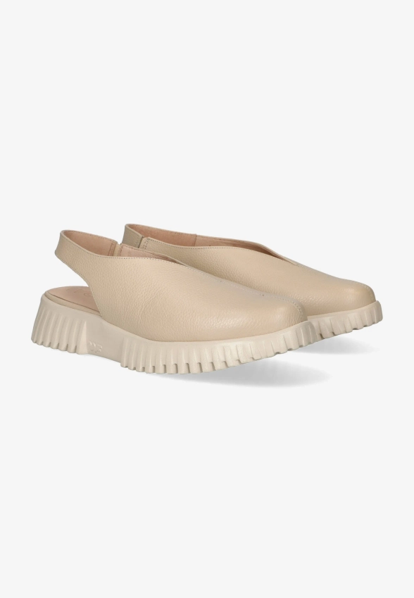 SKÓRZANE SANDAŁY DAMSKIE Z ZABUDOWANYM PRZODEM DAMSKIE WONDERS A-4411