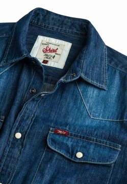 JEANSOWA KOSZULA MĘSKA MCS 3MSH203-05604
