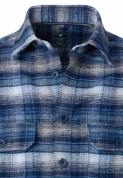 FLANELOWA KOSZULA MĘSKA Z DŁUGIM RĘKAWEM REDMOND 252135111