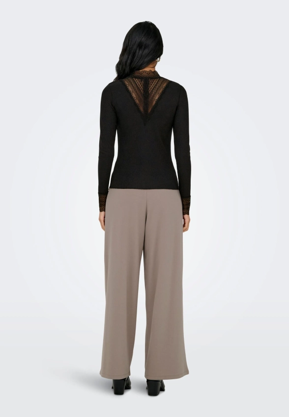 T-SHIRT DAMSKI Z KORONKOWYM WYKOŃCZENIEM ONLY 15344695