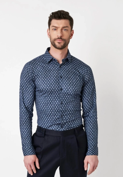 KOSZULA MĘSKA Z DŁUGIM RĘKAWEM DESOTO 87328-3