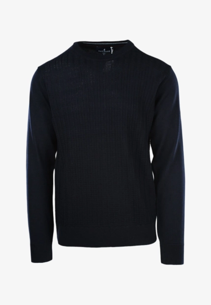 SWETER MĘSKI Z DOMIESZKĄ WEŁNY NAVIGARE NH1031