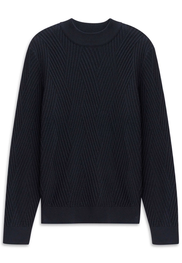 SWETER MĘSKI Z DOMIESZKĄ WEŁNY BUGATTI 7700 85542D