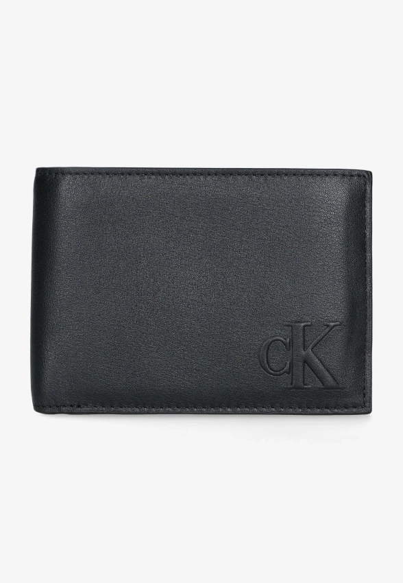 SKÓRZANY PORTFEL MĘSKI SKŁADANY NA PÓŁ RFID CALVIN KLEIN LV04D1141GC