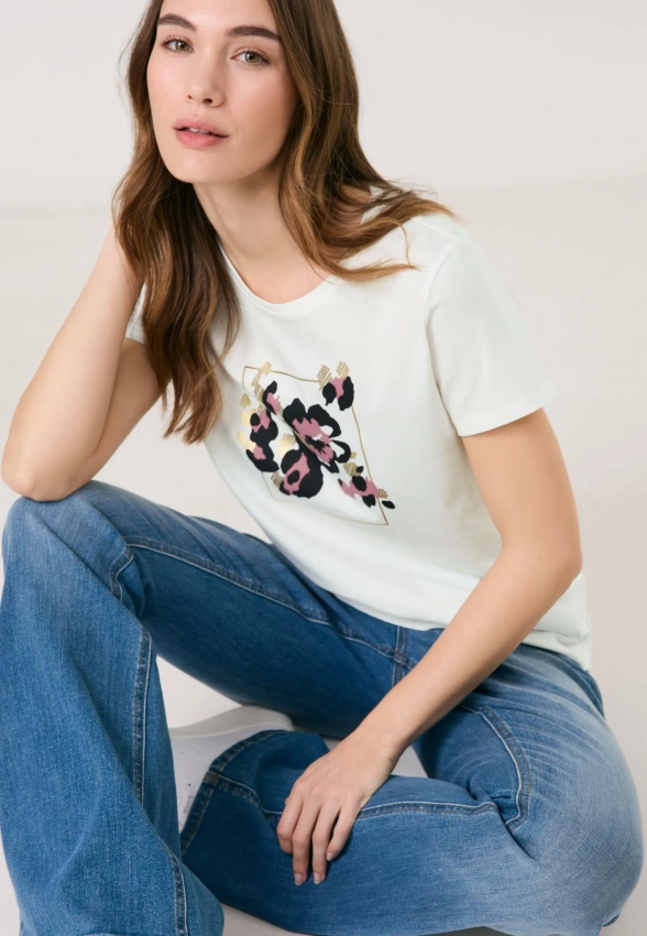 T-SHIRT DAMSKI TAIFUN 771364-16217