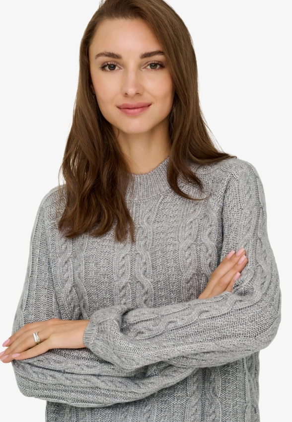 SWETER DAMSKI Z WARKOCZOWYM SPLOTEM JDY 15321106