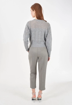 AŻUROWY SWETER DAMSKI YES ZEE M018 IQ00