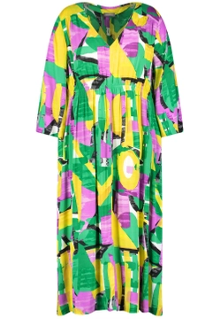 KOLOROWA SUKIENKA DAMSKA MAXI SAMOON 480024-21064