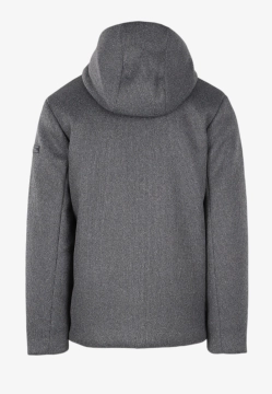 DZIANINOWA KURTKA MĘSKA Z KAPTUREM ZAPINANA NA ZAMEK UNITY BURBER