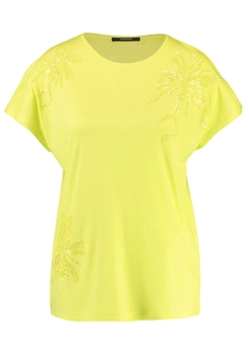 T-SHIRT DAMSKI Z CEKINOWĄ OZDOBĄ TAIFUN 571339-16138