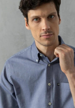 KOSZULA MĘSKA Z DŁUGIM RĘKAWEM ASCOT SPORT 15848 209