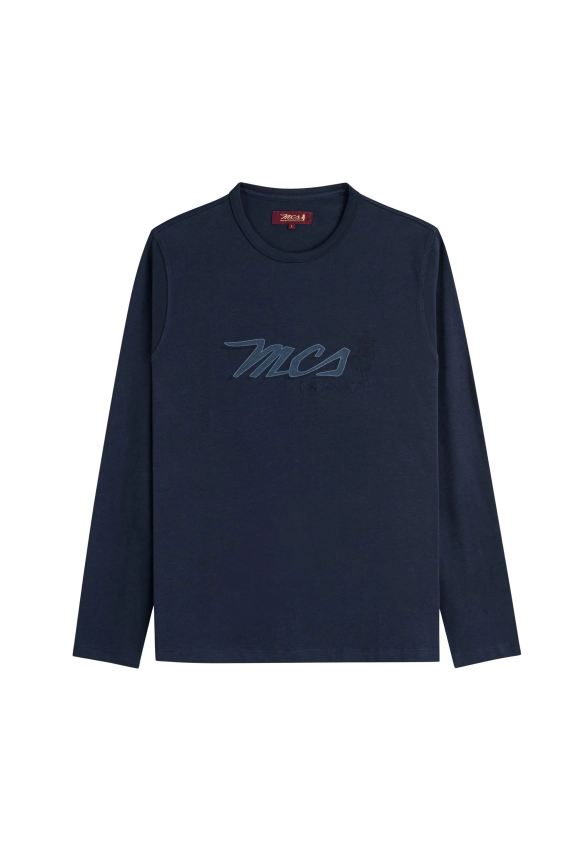 T-SHIRT MĘSKI Z DŁUGIM RĘKAWEM MCS 3MTS036-03302