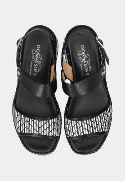 SKÓRZANE SANDAŁY DAMSKIE NA KOTURNIE DONNA SOFT DS2065