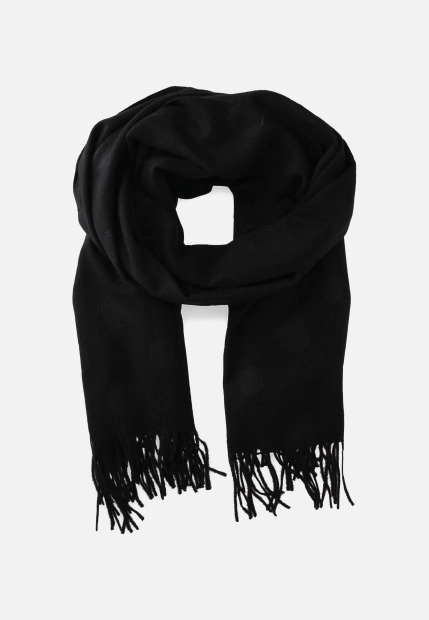 SZAL DAMSKI Z WISKOZY I WEŁNY Z FRĘDZLAMI YIND513