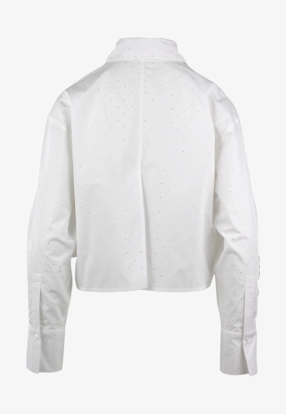 KRÓTKA KOSZULA DAMSKA Z MICRO KRZYSZTAŁKAMI PENNYBLACK KIRIE