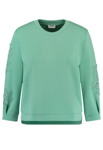 BLUZA DAMSKA Z RĘKAWAMI OZDOBIONYMI KORONKĄ GERRY WEBER 370232-35028
