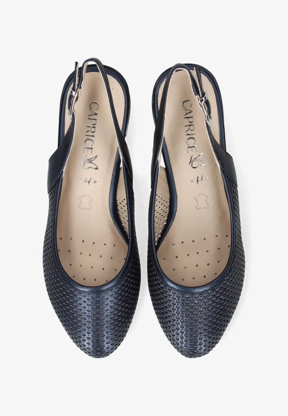 AŻUROWE CZÓŁENKA DAMSKIE Z ODKRYTĄ PIĘTĄ CAPRICE 9-29602-44