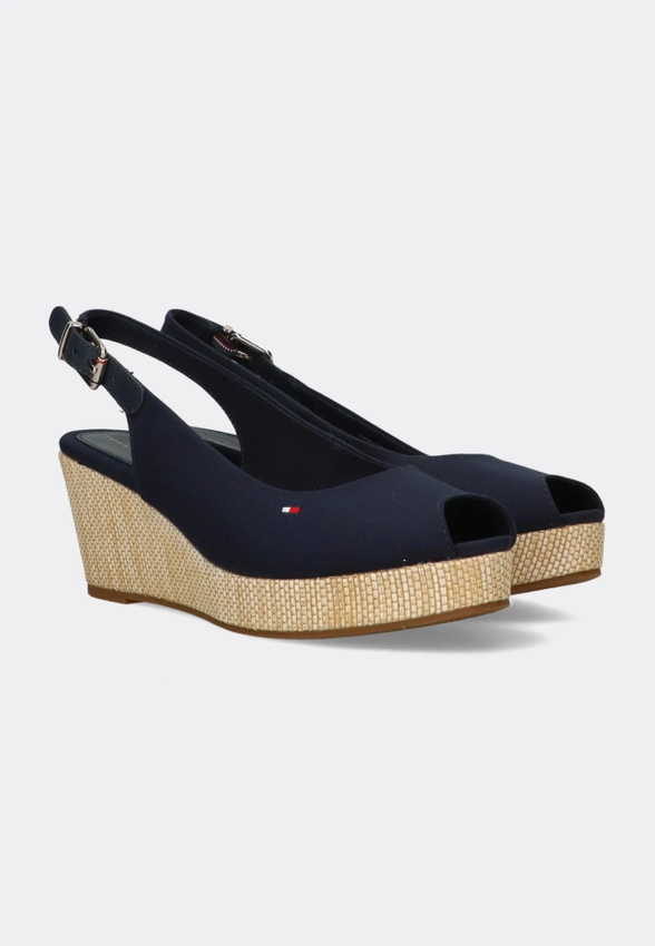 SANDAŁY DAMSKIE NA KOTURNIE TOMMY HILFINGER FW0FW04788