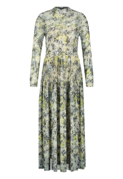 WZORZYSTA SUKIENKA DO KOSTEK Z DŁUGIM RĘKAWEM TAIFUN 281005-16335